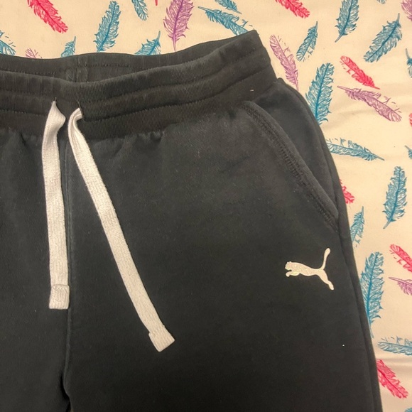 Puma Kids Black Jogger Pants - Picture 2 of 4